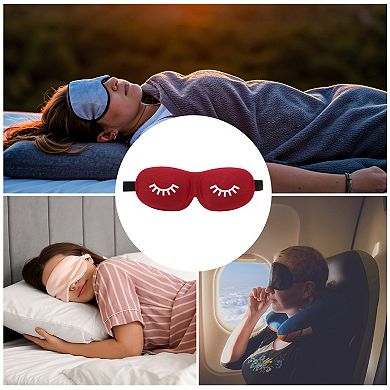 1 Pc Eyelash Pattern 3D Eye Mask for Rest for Travel