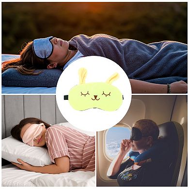 1 Pc Adjustable Cartoon Rabbit Eye Mask for Home