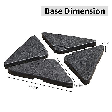 4-Piece Patio Umbrella Base