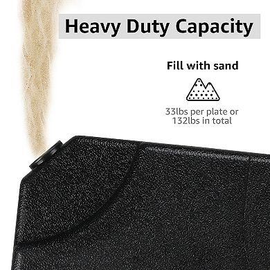 4-Piece Patio Umbrella Base