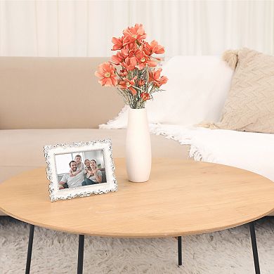 2 Pcs Picture Frame, Luxury Photo Frames with Glass Front, Plated Photo Frame 7" x 10"