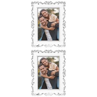 3 pc Picture Frame, Luxury Photo Frames with Glass Front, Plated Photo Frame