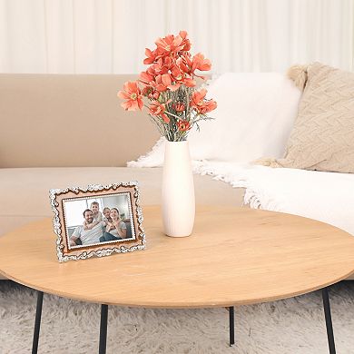 2 Pcs Picture Frame, Luxury Photo Frames with Glass Front Plated Photo Frame 4" x 6"&7" x 10"