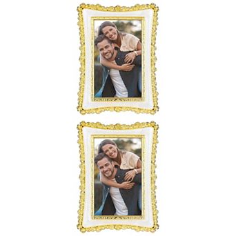 2 pc Luxury Picture Frame, Vintage Photo Frames with Glass Front