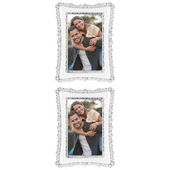 2 pc Luxury Picture Frame, Vintage Photo Frames with Glass Front