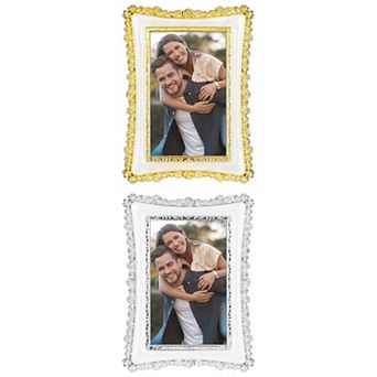 2 pc Luxury Picture Frame, Vintage Photo Frames with Glass Front