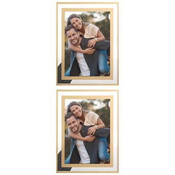 3 pc Glass Picture Frame Display Vertical or Horizontal, Real Glass Photo Frames