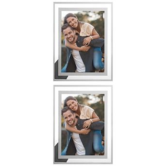 3 pc Glass Picture Frame Display Vertical or Horizontal, Real Glass Photo Frames