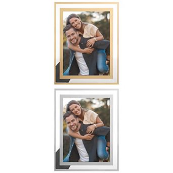 3 pc Glass Picture Frame Display Vertical or Horizontal, Real Glass Photo Frames