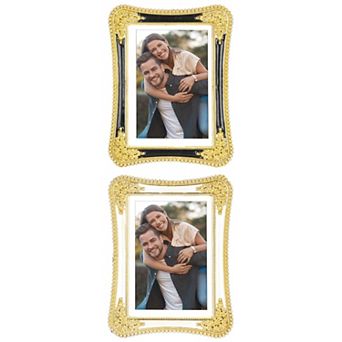 3 pc Picture Frame with Crystal for Wedding Shiny with Clear Glass Photo Frames