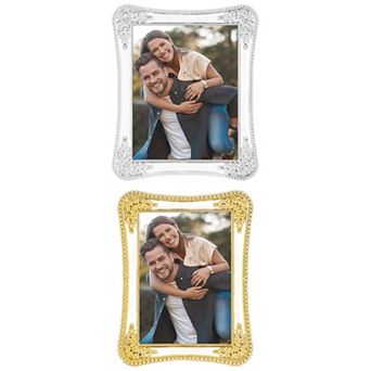 3 pc Picture Frame with Crystal for Wedding Shiny with Clear Glass Photo Frames