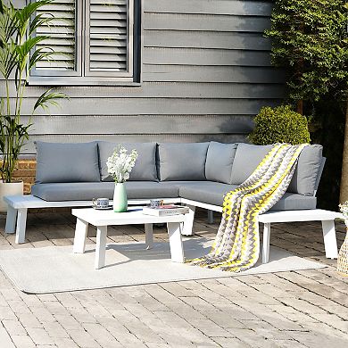 Aluminum 4-Piece Outdoor Patio Furniture Set