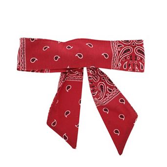 Breathable Headband Paisley Headband for Sport Red 1 pc