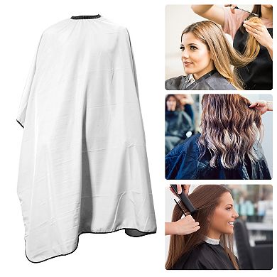 Professional Solid Color Hair Cut Barber Cape for Hair Cut White 1 Pc