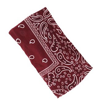 Breathable Headband Print Tie Headband for Sport Red 1 pc