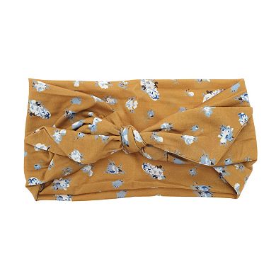 Breathable Headband Print Tie Headband for Sport Orange 1 Pc