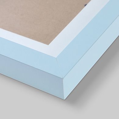 2 Pcs Picture Frame, Rustic Texture Frame Distressed Farmhouse Photo Frames Light Blue 6" x 8"