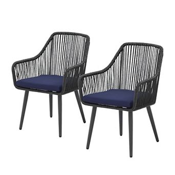 Outdoor Dining Chairs, Patio Dining Chair Set of 2