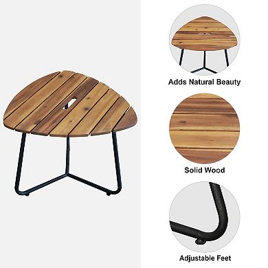 3-Piece Bistro Set with Seat Cushion