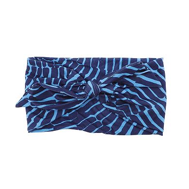 Comfortable Headband Print Tie Headband for Sport Blue 1 Pc
