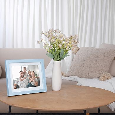 3 Pcs Picture Frame, Rustic Texture Frame Distressed Farmhouse Photo Frames Light Blue 6" x 8"