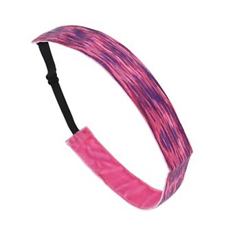 Non Slip Headband Tie-dye Headband for Sport Purple Blue 1 pc