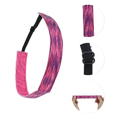 Non Slip Headband Tie-dye Headband for Sport Purple Blue 1 Pc