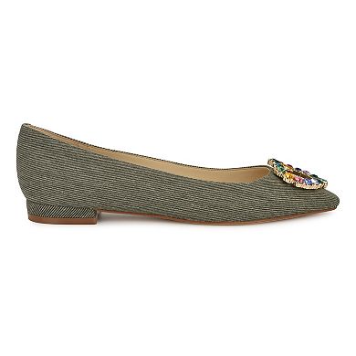 Nine West Hearts Women's Slip-On Pointy Toe Dress Flats