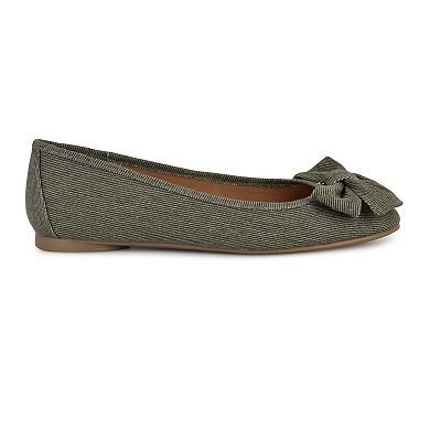 Nine West Veronika Denim Women's Slip-On Ballet Flats