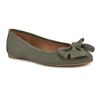 Nine West Veronika Denim Women's Slip-On Ballet Flats