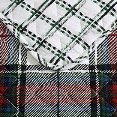 Eddie Bauer Holiday Plaid Red Quilt Set