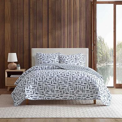 Eddie Bauer Wes Fish Blue Quilt Set
