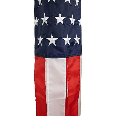 Northlight 60" Patriotic Stars and Stripes Outdoor Windsock