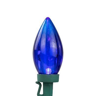 Patriotic LED C9 Red White and Blue 16' Green Wire 25-ct. Christmas Lights