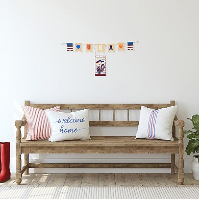 Northlight USA Summer Fun Welcome Patriotic Hanging Wall Decoration