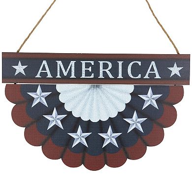 Northlight America 11.75" Wall Bunting Patriotic Hanging Decoration