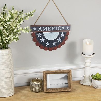 Northlight America 11.75" Wall Bunting Patriotic Hanging Decoration