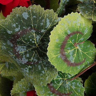 Gerson 24-in. Seasonal Fabric Geranium Twig Wreath