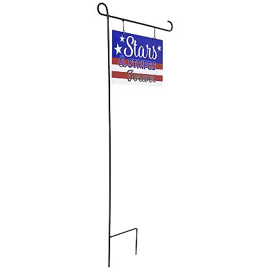 Stars and Stripes Forever Americana 39.25" Outdoor Metal Yard Sign