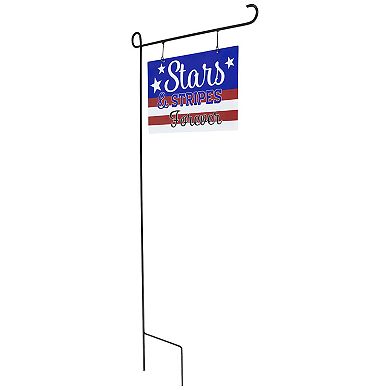 Stars and Stripes Forever Americana 39.25" Outdoor Metal Yard Sign