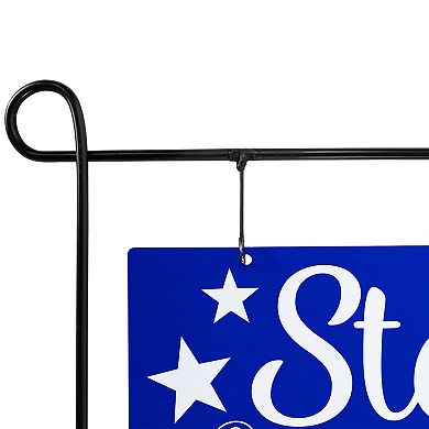 Stars and Stripes Forever Americana 39.25" Outdoor Metal Yard Sign