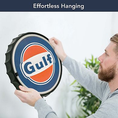 American Art Décor Gulf Round Neon Rope Bar Sign