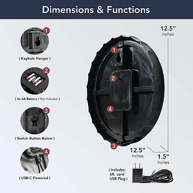 American Art Décor Gulf Round Neon Rope Bar Sign