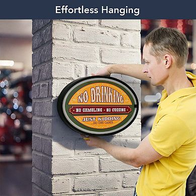 American Art Décor No Drinking Oval Neon Rope Bar Sign