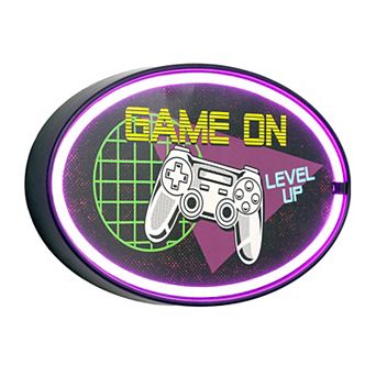 American Art Décor Game On Oval Neon Rope Bar Sign