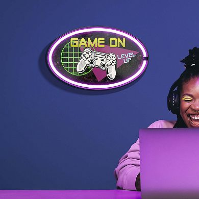 American Art Décor Game On Oval Neon Rope Bar Sign