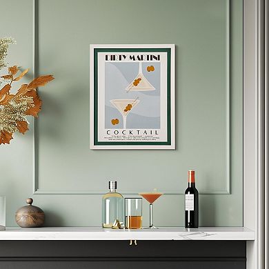 American Art Décor Dirty Martini Cocktail Poster
