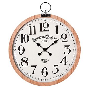 American Art Décor 27.5 in Vintage Pocket Watch Wall Clock