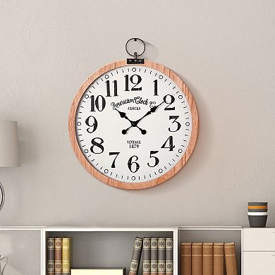 American Art Décor 27.5 in. Vintage Pocket Watch Wall Clock