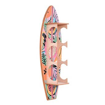 American Art Décor Classic Fruit Surfboard Wine Rack